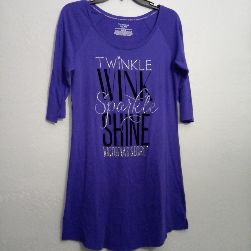 Victoria Secret Sleepshirt Twinkle Wink Sparkle